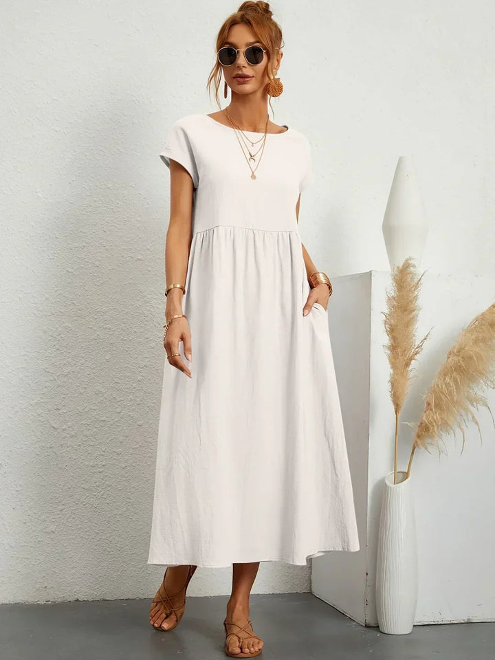 Gabrielle™ — Vestido midi fluido, elegancia atemporal
