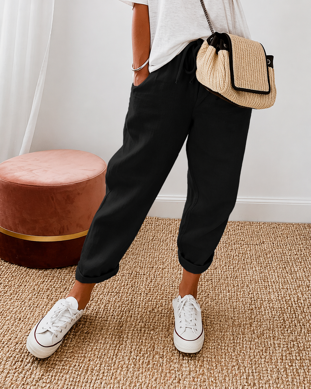 Lyna Pantalones Casual Relajados
