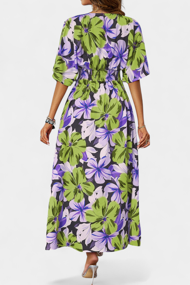 Vestido largo floral | Julie
