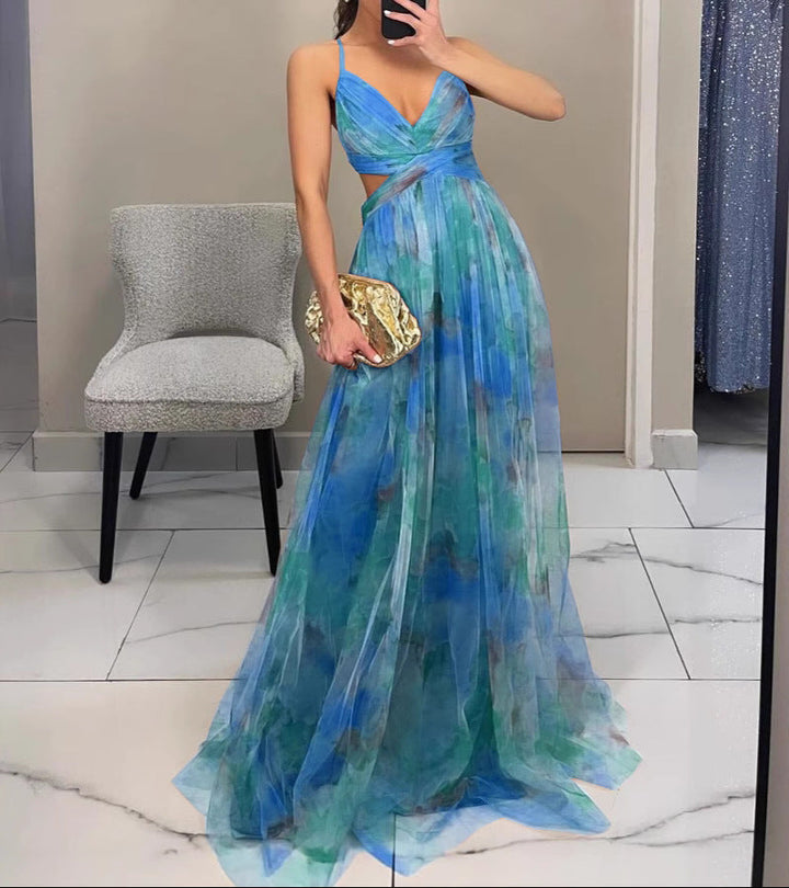 DELACROIX | Vestido Maxi Floral Elegante — Edición Limitada