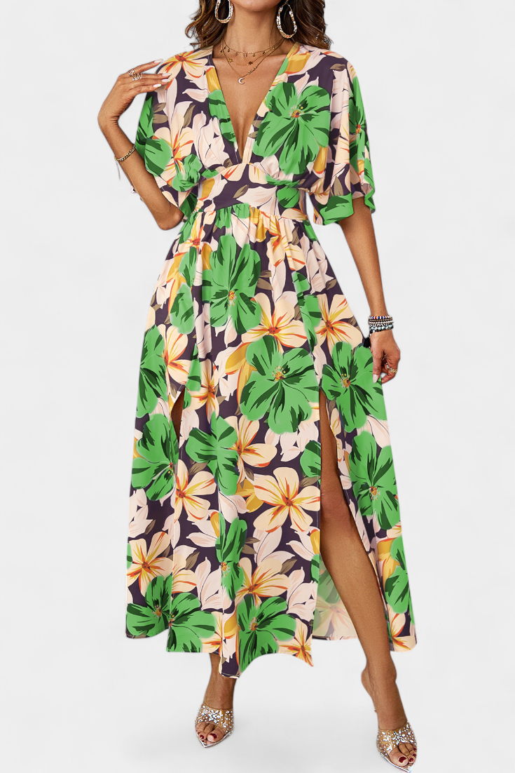 Vestido largo floral | Julie