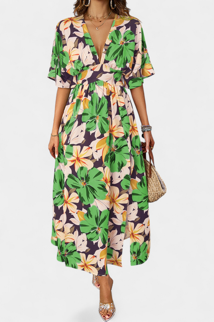 Vestido largo floral | Julie