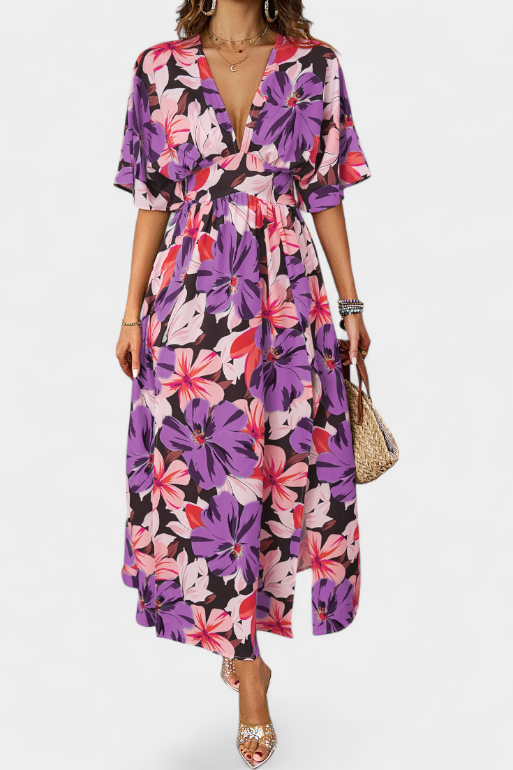 Vestido largo floral | Julie