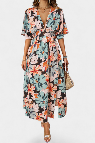 Vestido largo floral | Julie