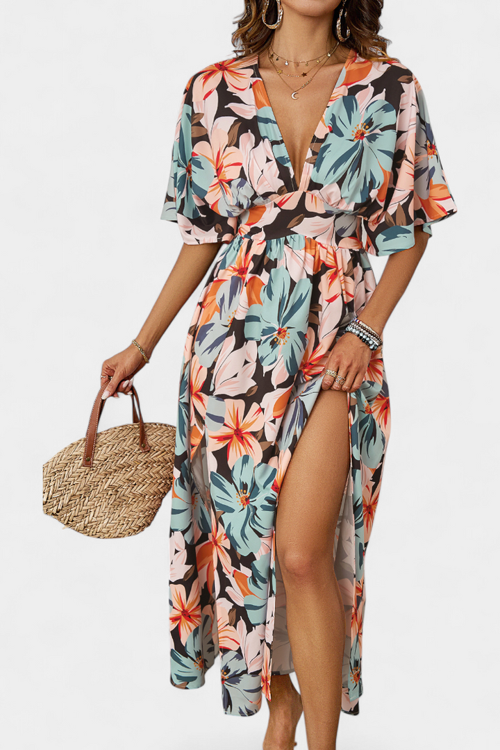 Vestido largo floral | Julie