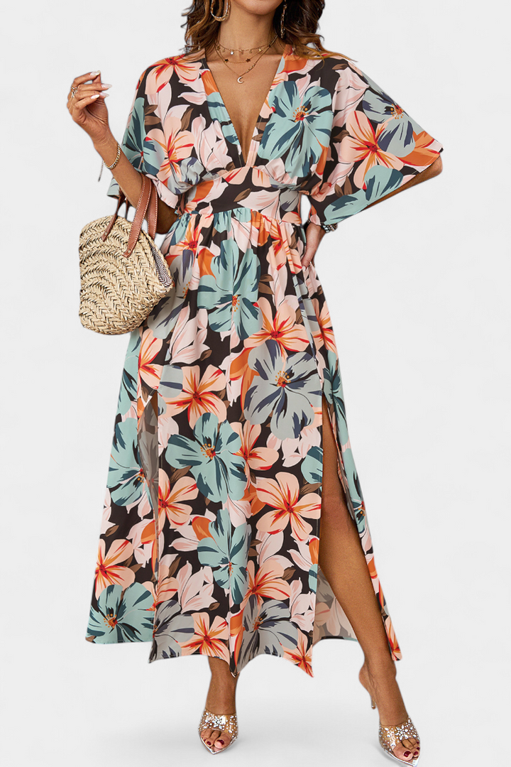 Vestido largo floral | Julie