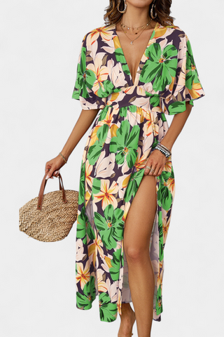 Vestido largo floral | Julie