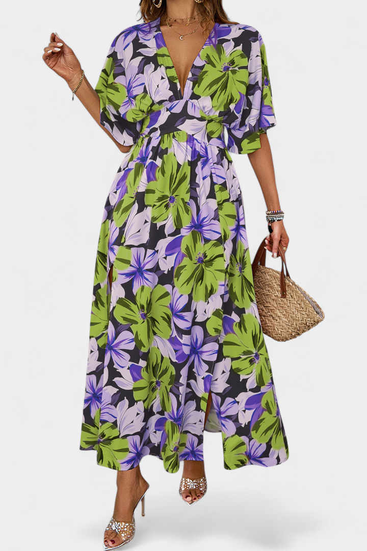 Vestido largo floral | Julie