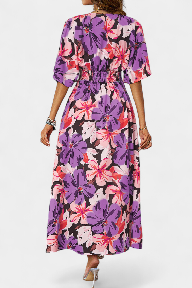 Vestido largo floral | Julie