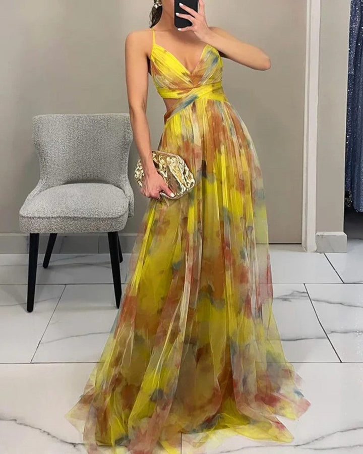 DELACROIX | Vestido Maxi Floral Elegante — Edición Limitada