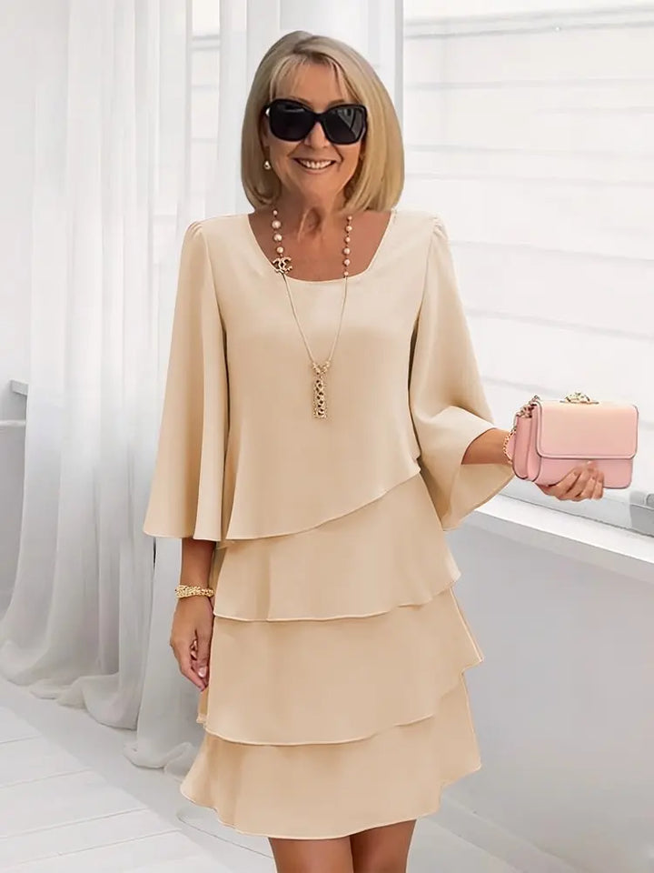 Élise – Vestido de elegancia fluida con volantes