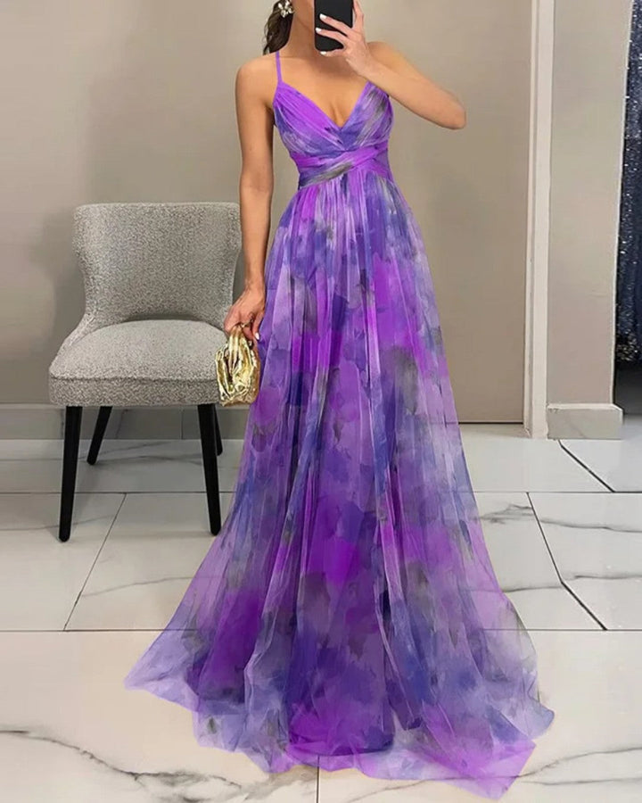 DELACROIX | Vestido Maxi Floral Elegante — Edición Limitada
