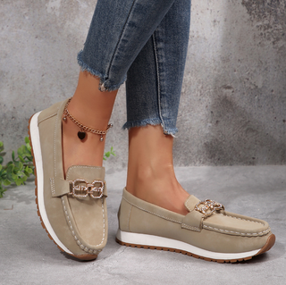 EMMA | Mocasines Chic con Hebilla de Diamantes