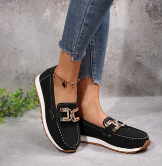 EMMA | Mocasines Chic con Hebilla de Diamantes