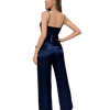 Conjunto de pijama de seda con camisa y pantalón ancho