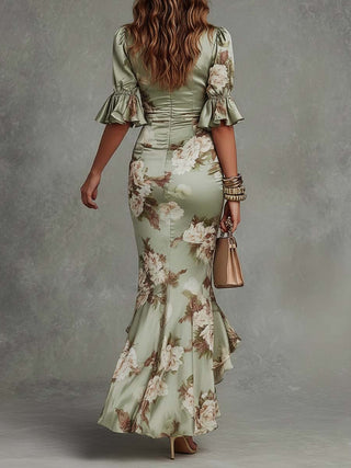 Vestido largo floral | Marta