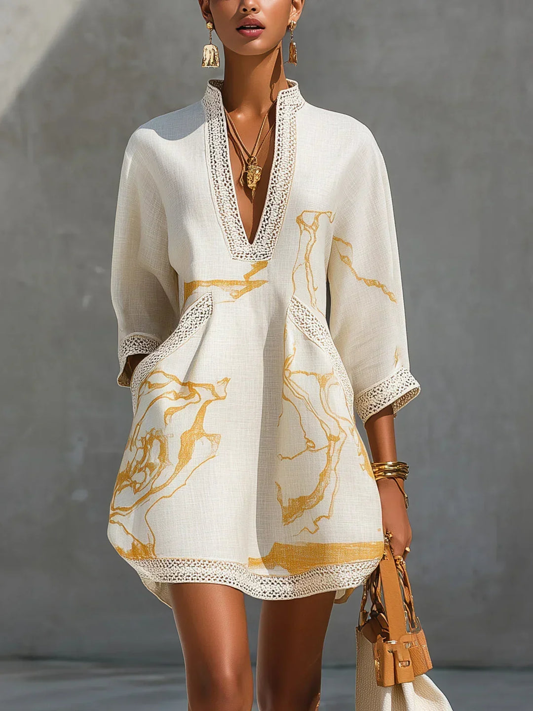 Vestido mini de encaje | Mini