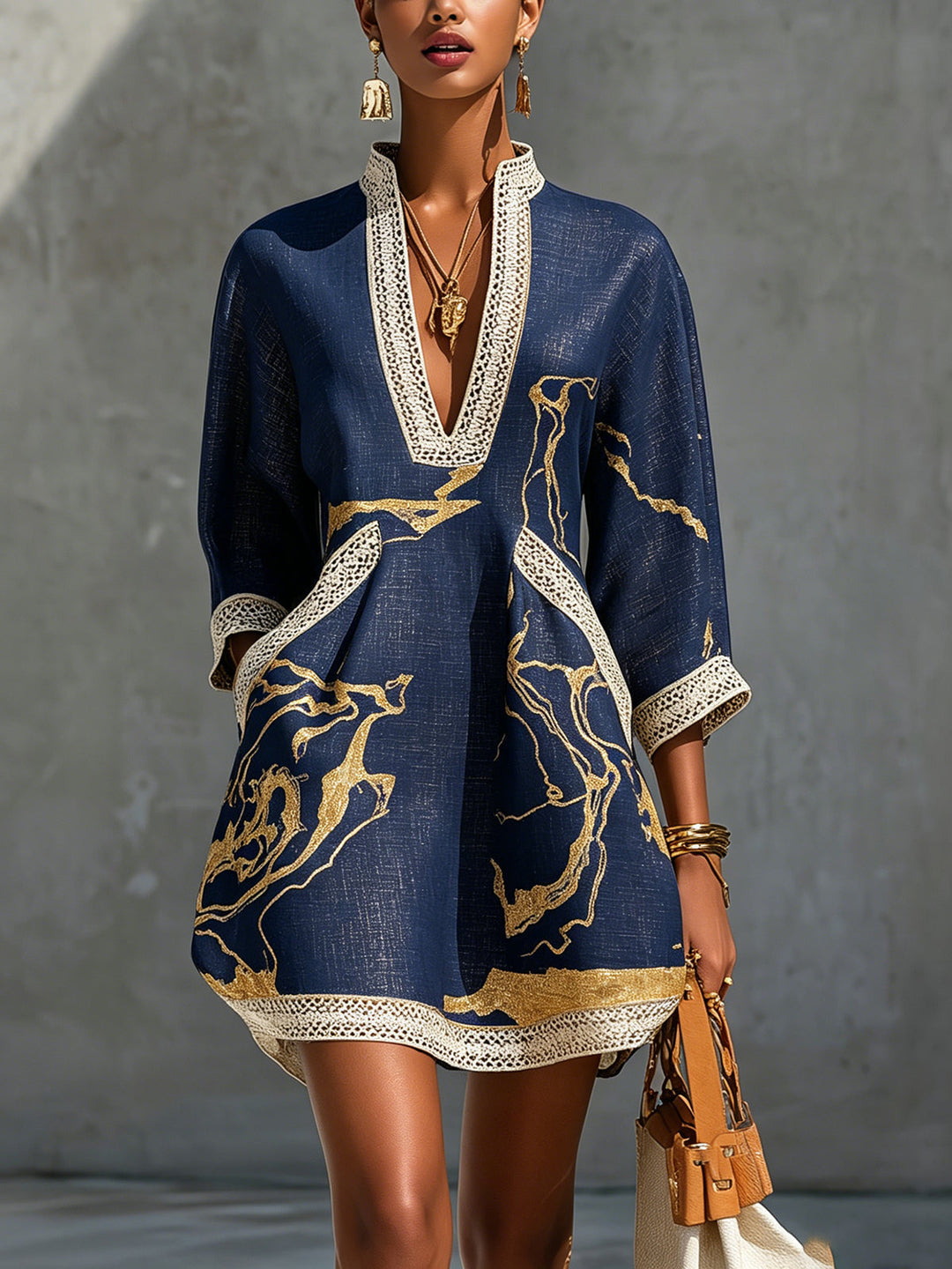 Vestido mini de encaje | Mini