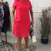Nyla | Vestido casual de manga corta suave y cómodo con capucha