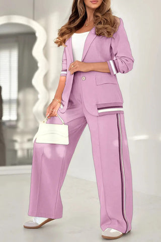 Conjunto Elena | Blazer y Pantalón de Pierna Ancha