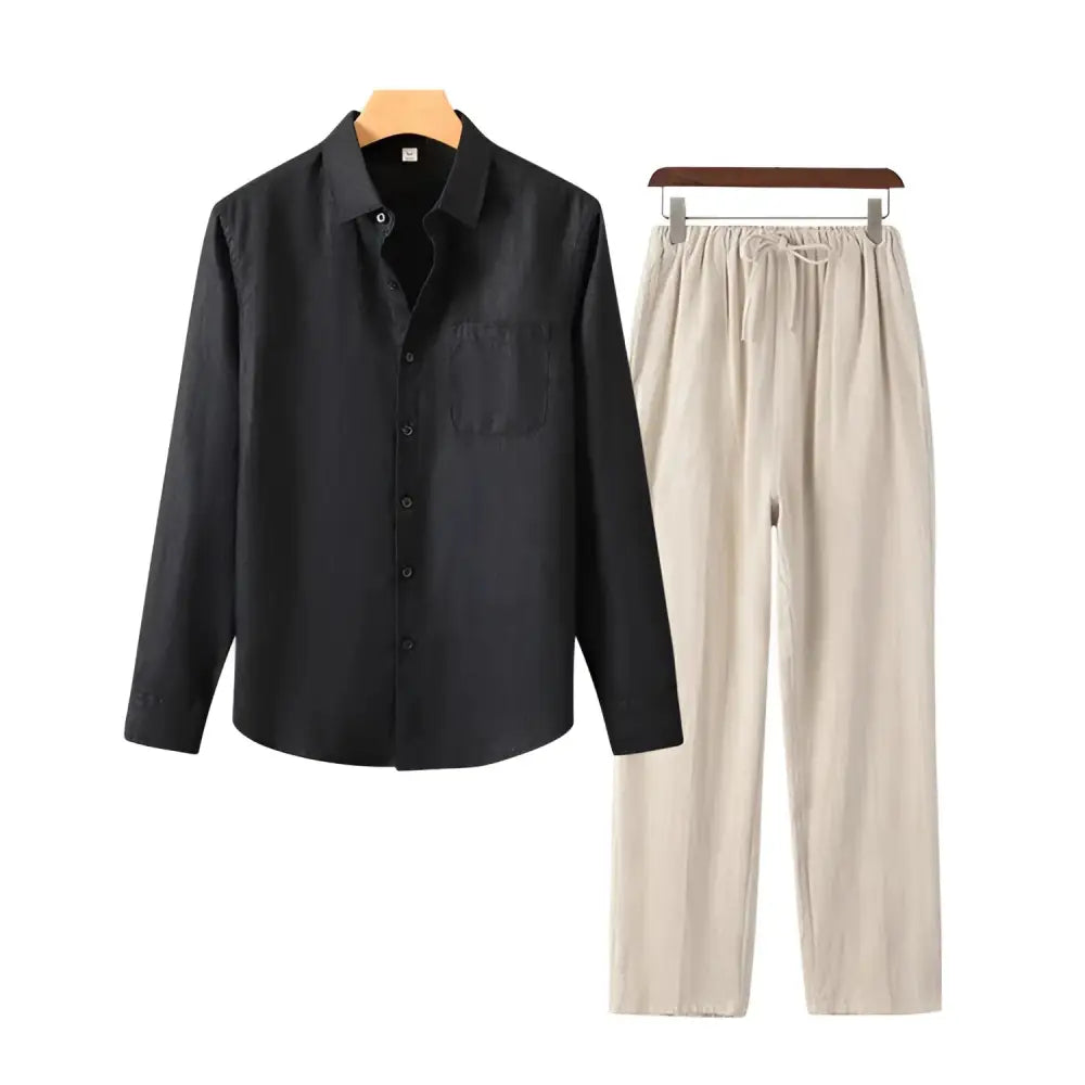 Conjunto de Lino Negro | Monaco
