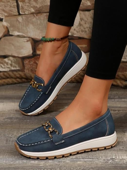 ELLA | Mocasines Planos Ortopédicos con Hebilla