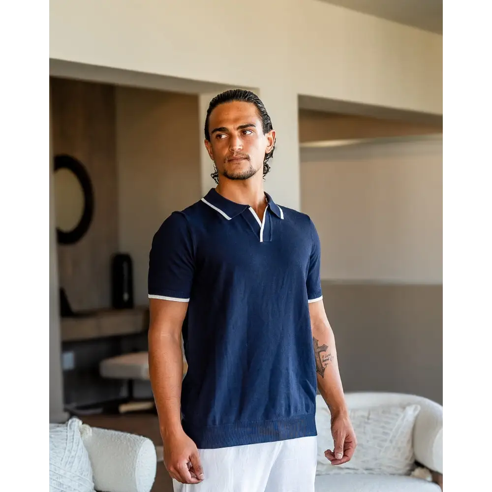 Classic Knit Polo Shirt