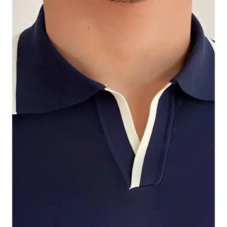 Contrast Trim Knit Polo