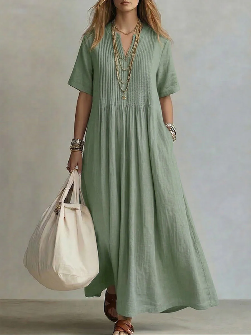 Noor™ | Vestido plisado