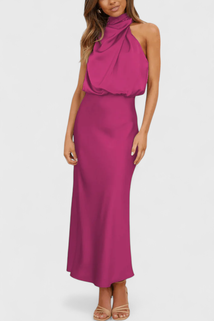 Vestido drapeado | Rina