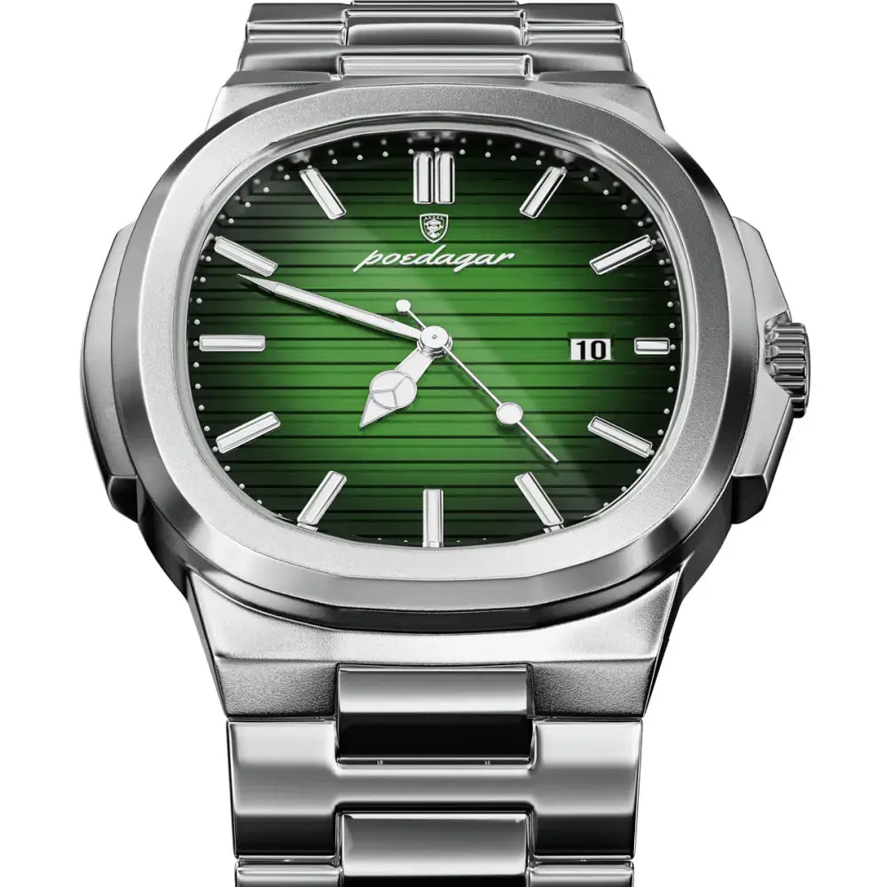 Eterna Steel Automatic Watch: Polished Stainless, Four Dial Colors