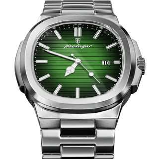 Eterna Steel Automatic Watch: Polished Stainless, Four Dial Colors