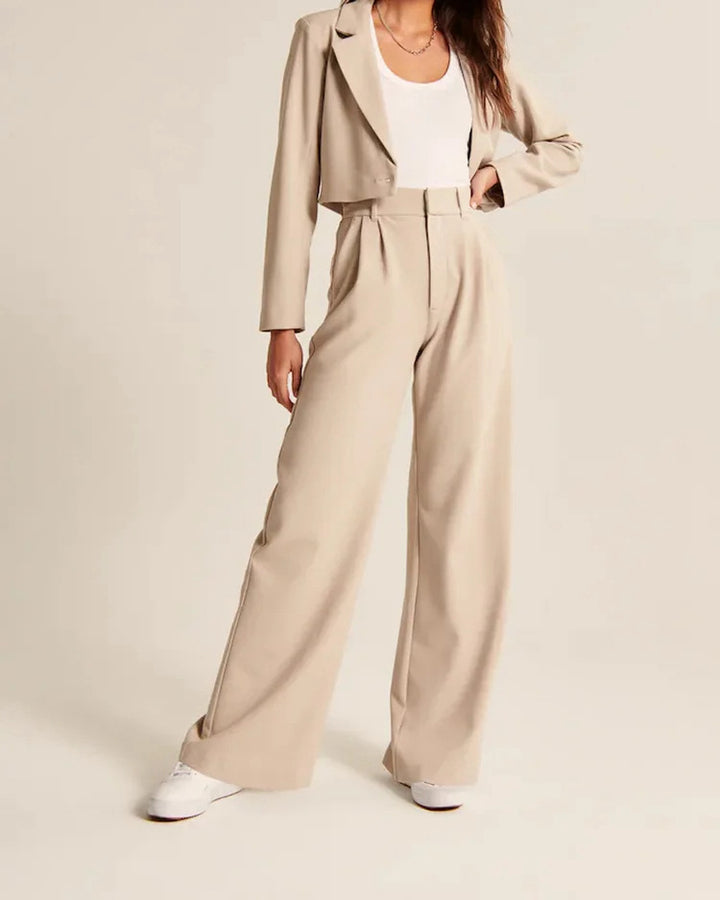 Pantalón Alba | Cintura Alta y Pierna Ancha