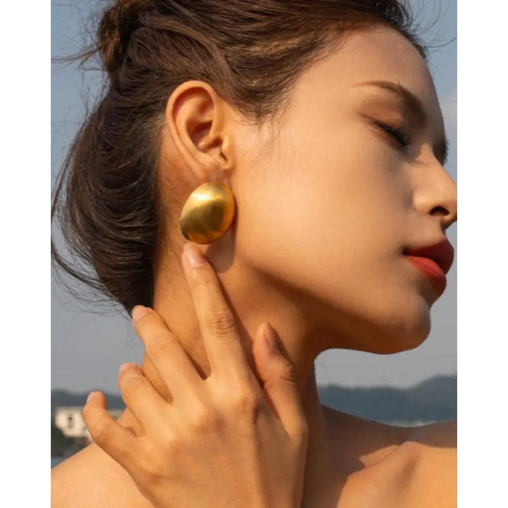 Pendientes Escudo Dorado | Aurelia