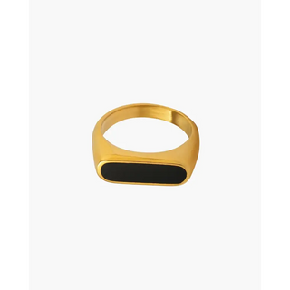 Anillo Sello Dorado | Noir