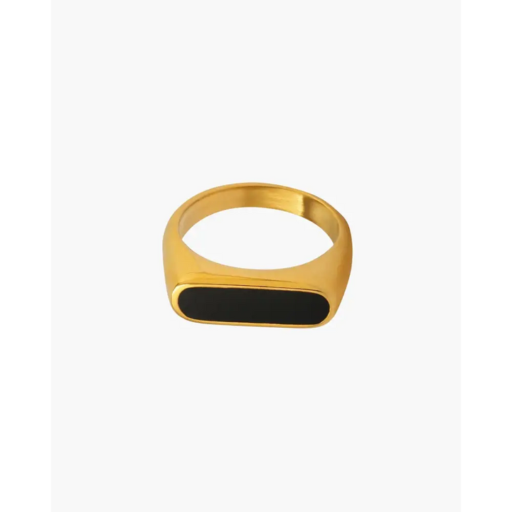Anillo Sello Dorado | Noir