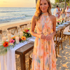 Halter™ - Vestido maxi con estampado