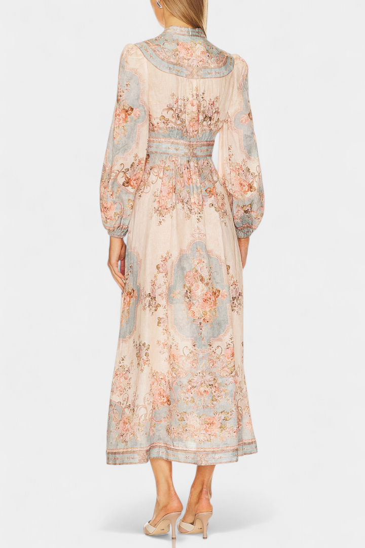 Vestido largo floral | Dorotila