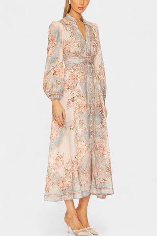 Vestido largo floral | Dorotila