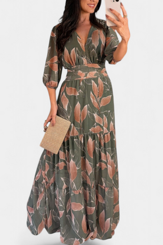 Vestido largo floral | Aísha