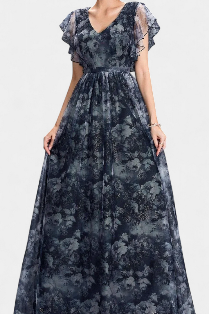 Vestido largo floral | Mariana