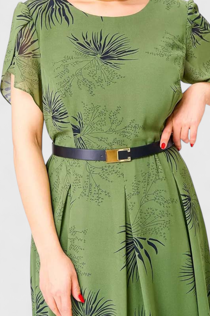 Vestido midi de gasa | Lupita