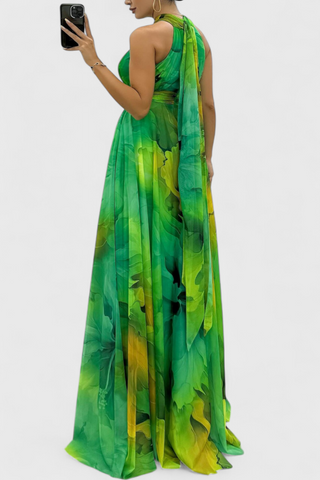 Vestido largo de gasa | Caprice