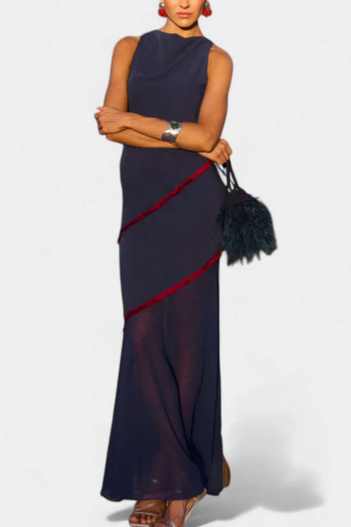 Vestido midi de gasa | Orfila