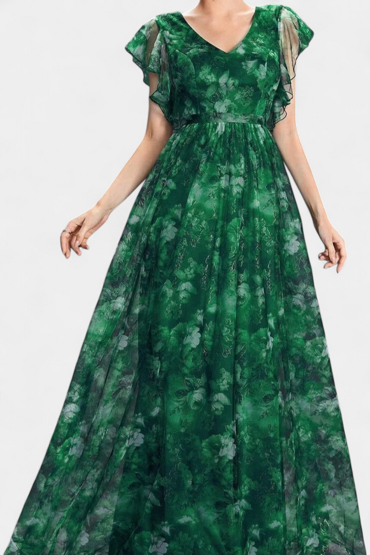 Vestido largo floral | Mariana