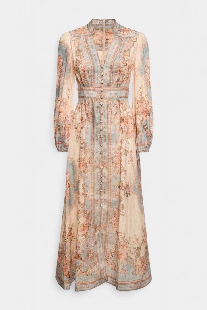 Vestido largo floral | Dorotila