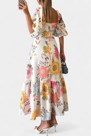 Vestido midi floral | Kacey