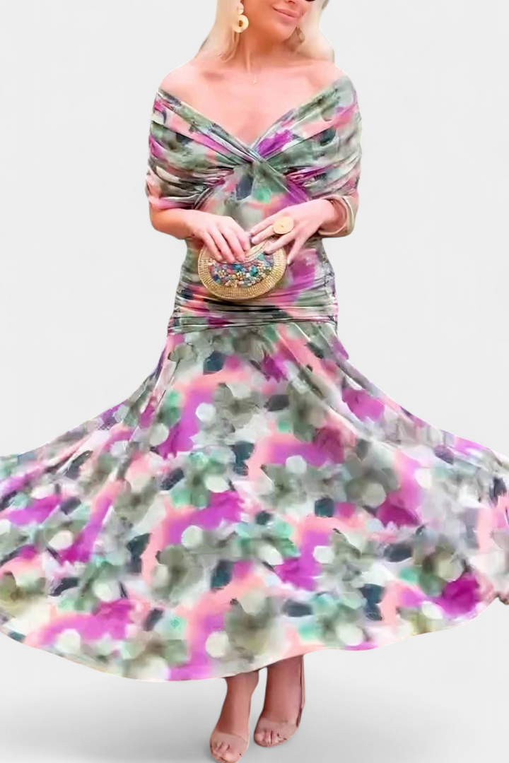 Vestido largo floral | Alondra