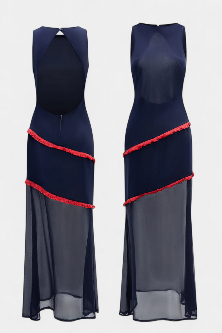 Vestido midi de gasa | Orfila