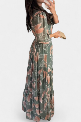 Vestido largo floral | Aísha